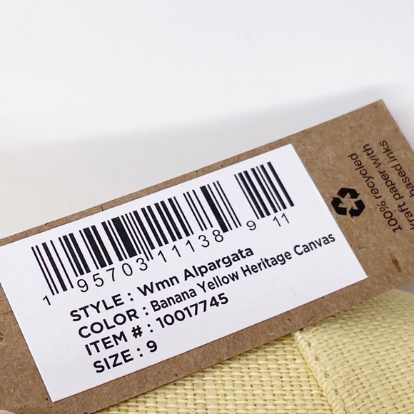 NEW Toms Women's Alpargata Heritage Canvas Cotton Slip On Shoes in Banana Yellow - Picture 4 of 8